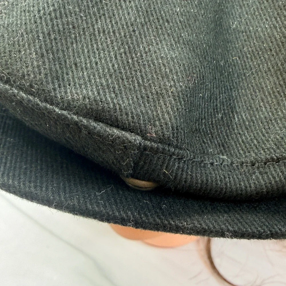 Cabo Wabo Cantina Black Cotton Flat Cap Newsboy Hat Sammy Hagar Nissin Size 58